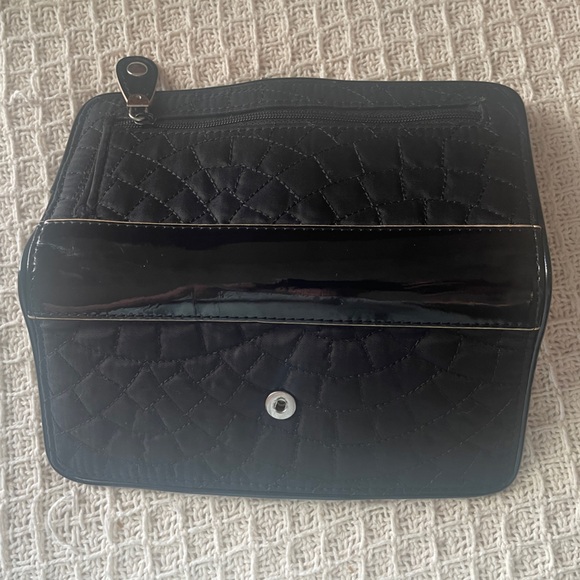 Vera Bradley Black Quilted Tab Wallet with Silver Accent - Picture 4 of 5